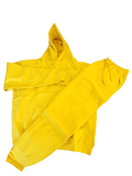 Conjunto de sudadera con pantalón de chándal amarillo para hombre Conjunto de joggers amarillos para hombre Sudadera con capucha amarilla Chándal amarillo para hombre