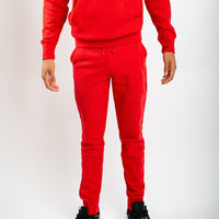 mens red joggers 