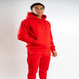 mens red sweatsuit
