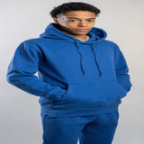 blue sweatsuit