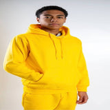 yellow sweatsuit