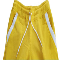yellow hoodie joggers set 